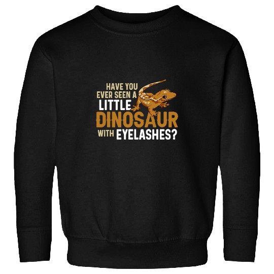 Gecko Pet Herpetologist Eyelash Lizard Reptile Crested Sweatshirts