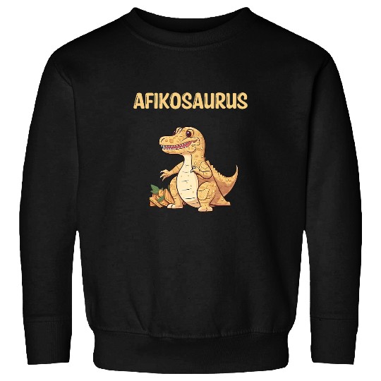 Dinosaur Pet Happy Passover Afikosaurus Hebrew Jewish Sweatshirts