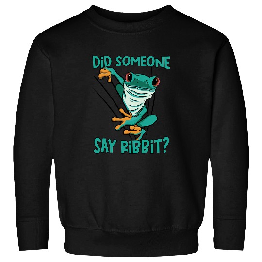 Frog Pet Red Eyed Tree Frog Ribbit Rainforest Poison Dart Sweatshirts