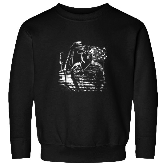 Truck Fun American Big Rigs Diesel Truck Driver 4 Sweatshirts