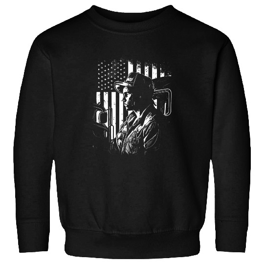 Truck Fun American Big Rigs Diesel Truck Driver 57 Sweatshirts