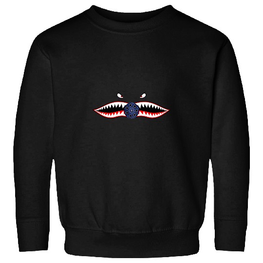 Shark Pet A10 WARTHOG NOSE ART P40 P51 SHARK MOUTH TEETH THUNDERBOLT Sweatshirts