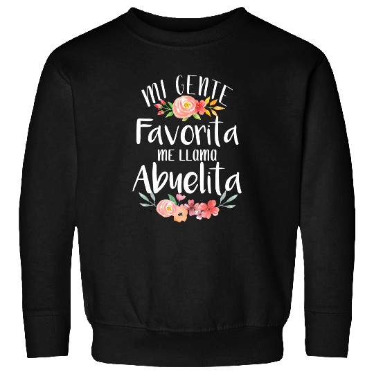 Llama Pet Mi Gente Favorita Me Llama Abuelita Spanish Granny Grandma Sweatshirts