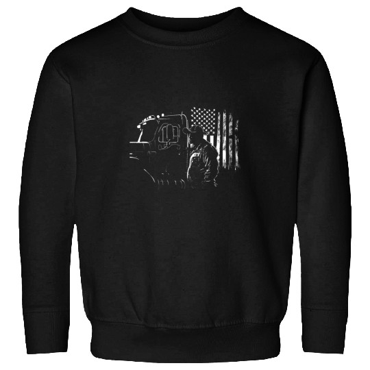 Truck Fun American Big Rigs Diesel Truck Driver 61 Sweatshirts