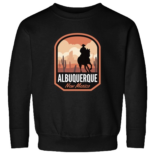 Horse Pet Albuquerque New Mexico Desert Cowboy Horse Sweatshirts