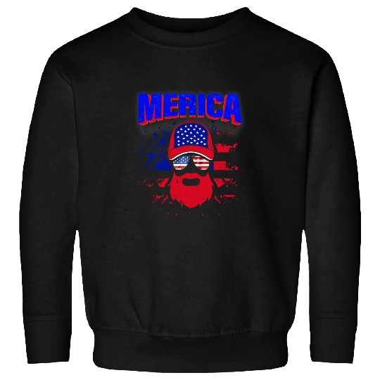 Truck Fun America USA Fan 4th of July Merica Trucker History 1 Sweatshirts