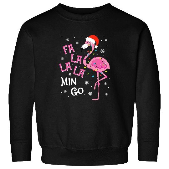 Flamingo Pet Fa La La La Mingo Flamingo xmass Lights Christmas Pajama 180 Sweatshirts