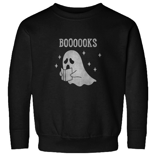 Book Fun Halloween Booooks Librarian Cute ghosts Reader Reading Sweatshirts