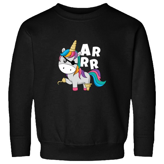 Unicorn Pet Caribbean Sea Thief Freebooter Toddler Girl Unicorn Pirate Sweatshirts