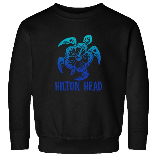 Turtle Pet Hilton Head Sea Turtle Carolina Hibiscus Sweatshirts