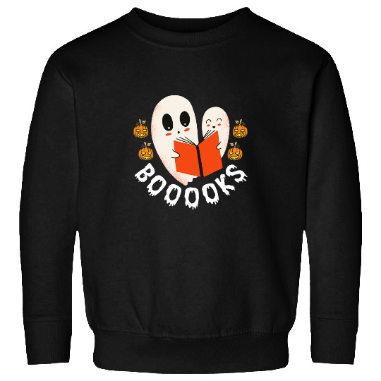 Book Fun Halloween Booooks ghosts Sweatshirts