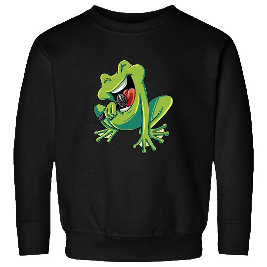 Frog Pet Singing Frog Toad Sweatshirts