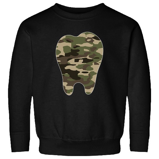 dentists Job Camoflauge Clothing Tooth Camo Military Tactical Fun Sweatshirts