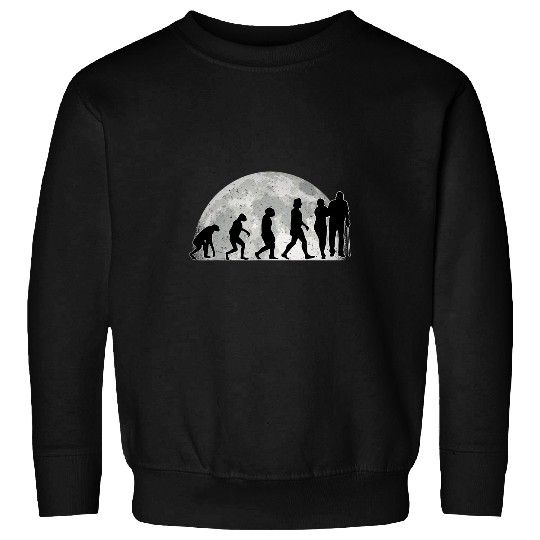 nurses Job Elderly Care Evolution Moon Sweatshirts