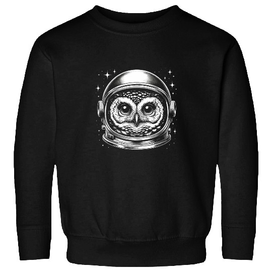 Astronaut Job Barn owl astronaut in space suit Sweatshirts