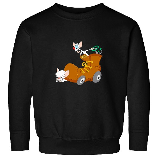 Tractor Fun driving Animaniacs Pinky and the Brain Tractor Show Sweatshirts