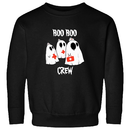 nurses Job boo boo crew nurses doctor healthcares worker halloween Sweatshirts