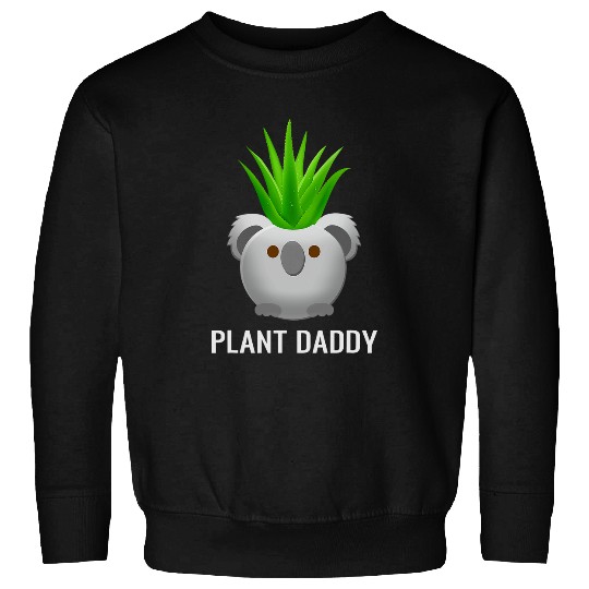 Koala Pet Mens Plant Daddy Koala Animal Planter Pot Graphic Gardening Dad Sweatshirts