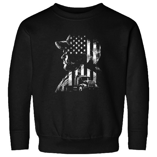 Truck Fun American Big Rigs Diesel Truck Driver 37 Sweatshirts