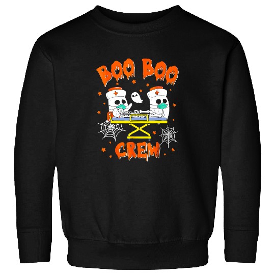 nurses Job Boo Boo Crew Doctor Paramedic EMT nurses Halloween 2 Sweatshirts