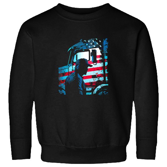 Truck Fun American Big Rigs Diesel Truck Driver 2 Sweatshirts