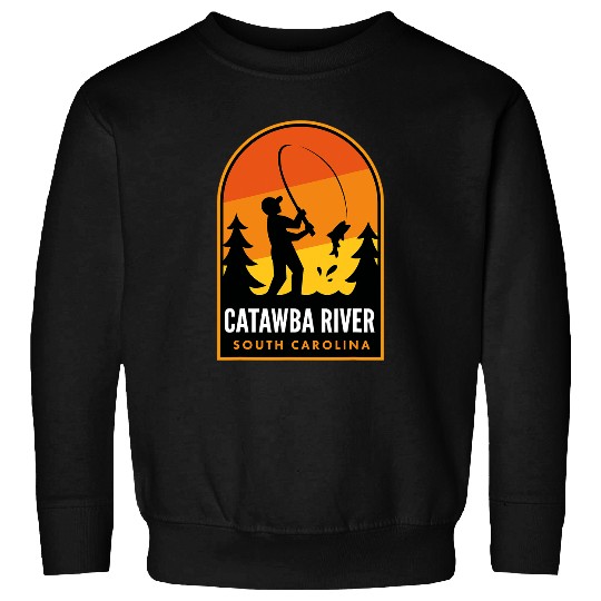 Fishing Fun Catawba River South Carolina Fishing Sweatshirts