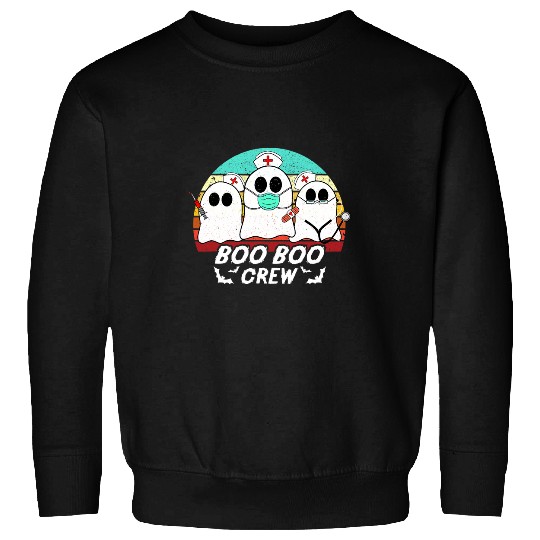 nurses Job boo boo crew nurses halloween costume rn Sweatshirts