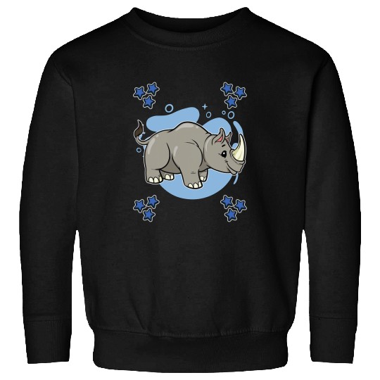 Rhino Pet Mens Rhino Art Drawing Stars Boys Rhinoceros Rhino Sweatshirts
