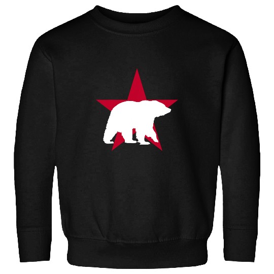Whale Pet White Norcal Bear With Star Sweatshirts