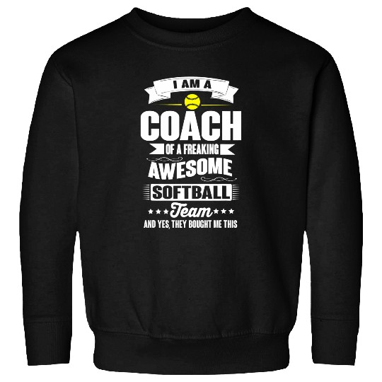 Coachs Of An Awesome Softball Team Funny Sports Sweatshirts