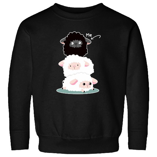 Sheep Pet Cute Little Black Sheep Me Sweatshirts