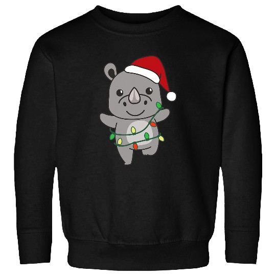 Rhino Pet Merry Christmas Winter Rhinos Christmas 9 Sweatshirts