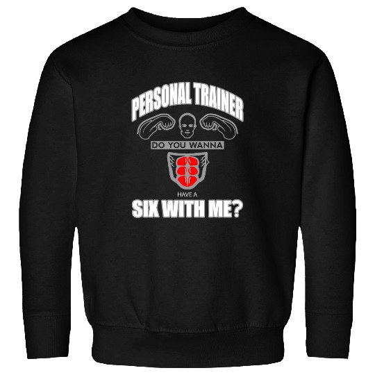 Personal Trainer Coachs Bodybuilder Gym Workout Abs Day Meme Sweatshirts