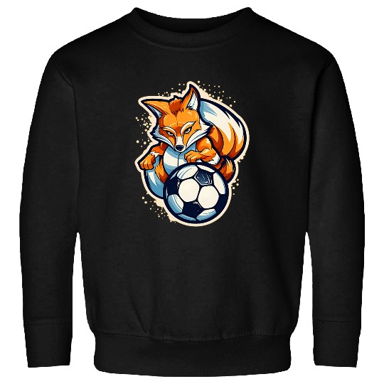 Fox As A Soccer Player Design Soccer Coach Sweatshirts