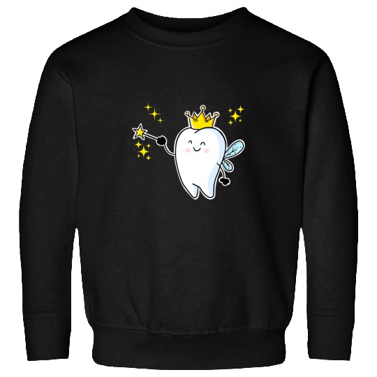dentists Job Cartoon Tooth Fairy Sweatshirts
