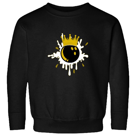 Sport Bowling King Queen Bowling Ball Sweatshirts