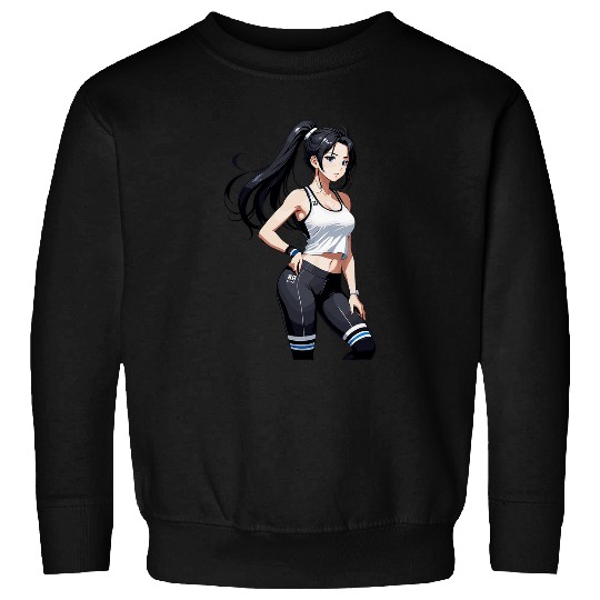 Sexy Waifu Fitness Anime Sport Girl Japanese Sweatshirts