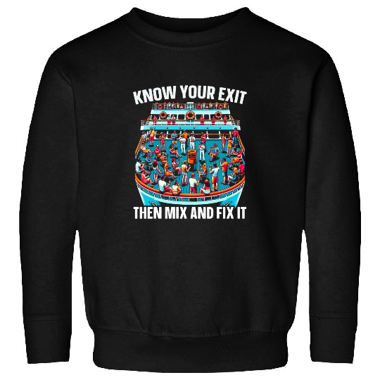 Beer Fun Muster Drill Alcohol Drinker Drinking Beer Cruise Ship Sweatshirts
