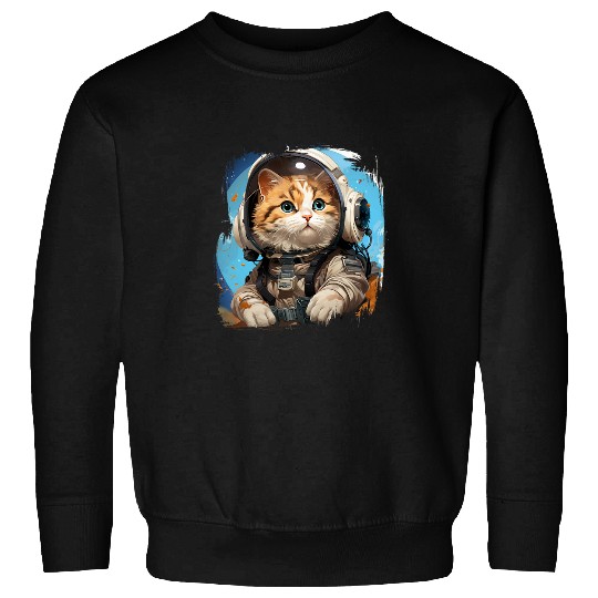 Scotch Fold Cat Astronaut Vbs 2T Sweatshirts