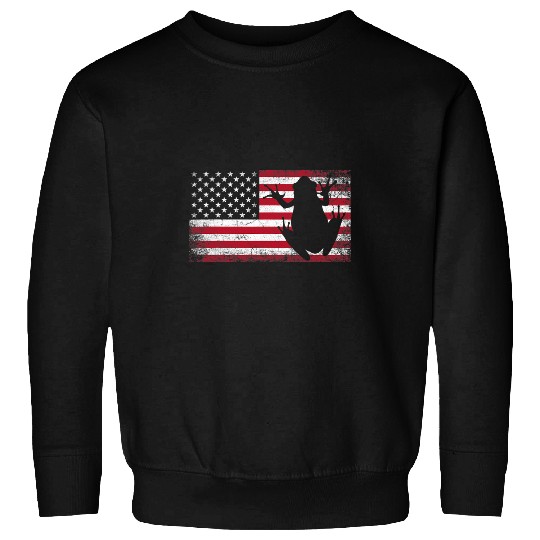 Frog Pet Toad 4th of July Gift American Flag USA America Sweatshirts