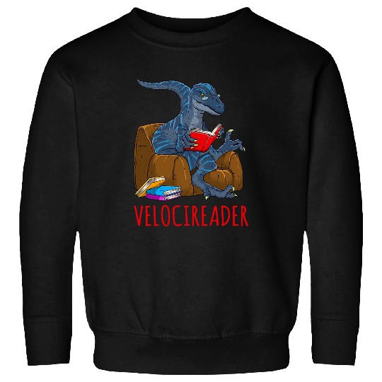 Book Fun Velocireader Velociraptor Reading Back To School Sweatshirts