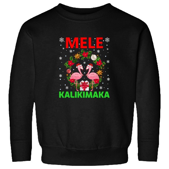 Flamingo Pet Hawaiian Christmas Mele Kalikimaka Flamingo Christmas 54 Sweatshirts