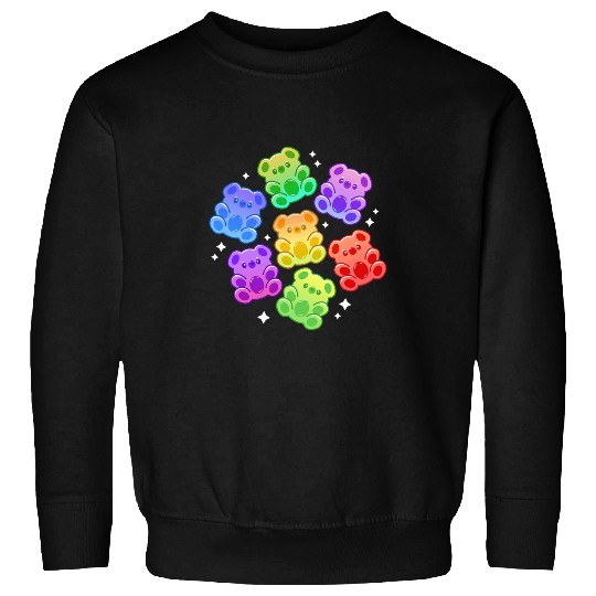 Bear Pet Aesthetic Kawaii Cute Rainbow Gummy Bear Sweatshirts