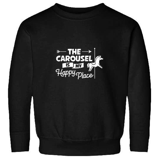 Horse Pet Carousel Horse Tornado Ride Amusement Park 218 Sweatshirts
