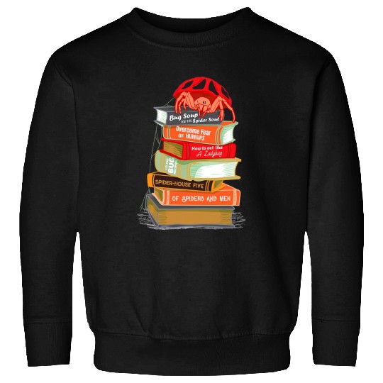 Book Fun Ladybug Spider Book Design Sweatshirts