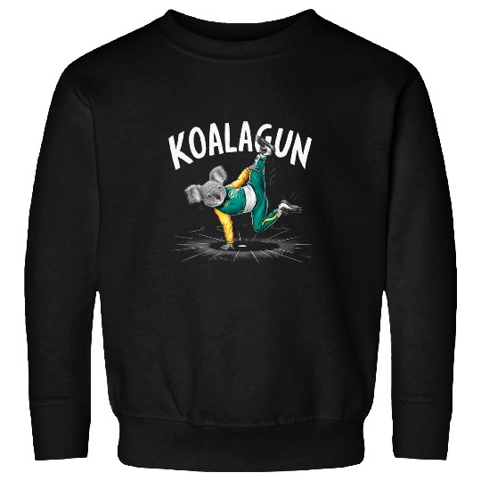 Koala Pet Funny Breakdancing Koala Australian Olympics Mens Womens Fun Sweatshirts