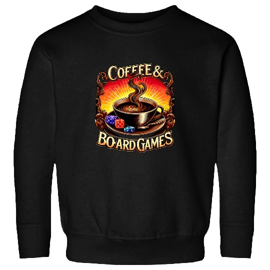 Coffee Fun and Board Games Board Game Night Sweatshirts