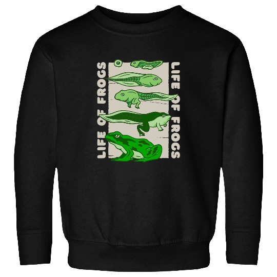 Frog Pet Life of Frogs Evolution Frog Toad Tadpole Burbot Treefrog Sweatshirts