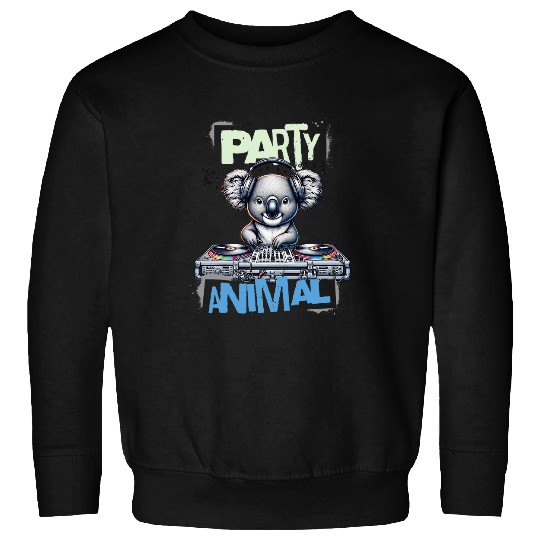 Koala Pet Party Animal Electronic Dance Music DJ Koala Funny Sweatshirts