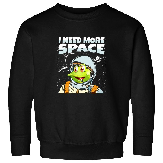 Frog Pet Toad Amphibian Pet Animal Anura I Need More Space Sweatshirts